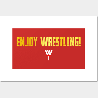Enjoy Wrestling! GOLD Posters and Art